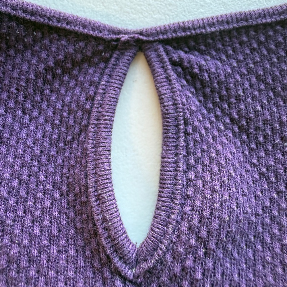 Free People Royal Purple Thermal Long Sleeve - Picture 6 of 9
